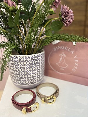 Cinto Fivela Dourada