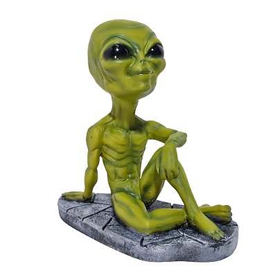Boneco Et Alienígena Sentado Engraçado Estátua Colecionável