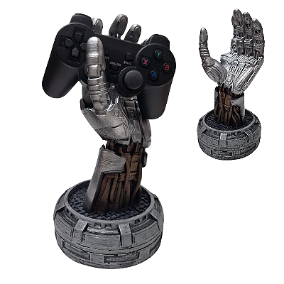 Estatua Colecionável Mão Cyberpunk Porta Controle Joystick