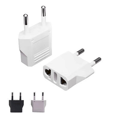 Adaptador tomada 4,8 mm plugue 2 pinos para eletrodomésticos