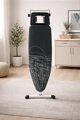 Tábua de Passar Roupas 154x47x6cm, 92cm altura, Alumínio Perfect | AFER