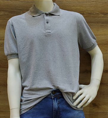 $39,90 UNIT / CAMISA POLO MASCULINA . M / C  CINZA(17) / GRADE: P/1  M/2  G/2  GG/1= 6 PEÇAS