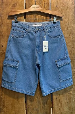 $64,90 UNIT /BERMUDA JORTS CARGO LAVAGEM CLEAR / GRADE: 36/1 38/2 40/2 42/2 44/2 46/1=10 PEÇAS