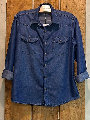 $74,90 UNIT/ CAMISA JEANS MASCULINA /GRADE:P/1 M/3 G/2 GG/1 =7 PEÇAS