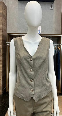 $63,90 UNIT /COLETE FEMENINO LINHO EKO /COLOR CAQUI/ GRADE:P/1 M/2 G/2 GG/1=6 PEÇAS