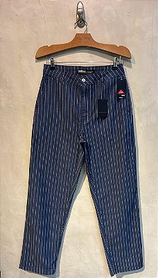 $74,90 UNIT /CALÇA MOD TAPRED /LISTRADA /AZUL MARINHO / GRADE:36/1 38/2 40/2 42/2 44/1 = 8 PEÇAS
