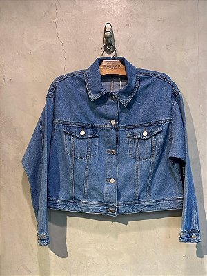 $84,90 UNIT / JAQUETA FEMENINA /OVERSIZE / LAVAGEM VINTAGE/ GRADE: P/1 M/3 G/2 GG/1 = 7 PEÇAS