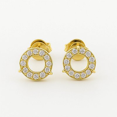 Brinco Fílip Orbital (8mm) Banhado A Ouro 18K BRI190