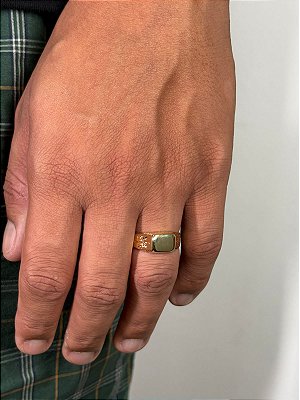 Anel Apolo Banhado A Ouro 18K ANL012
