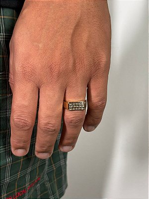 Anel Roma Banhado A Ouro 18K ANL014