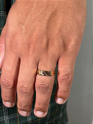 Anel Minas Banhado A Ouro 18K ANL015
