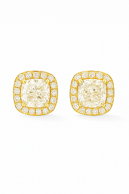 Brinco Fílip Imperial Quadrado (9mm) Banhado A Ouro 18k BRI204