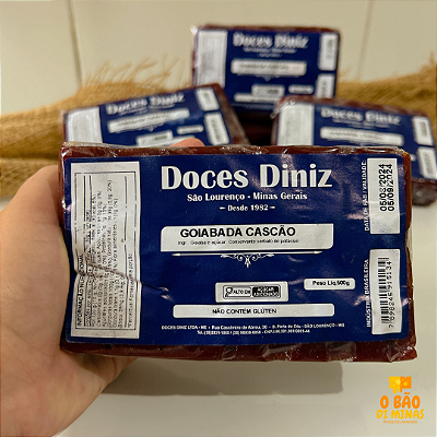 Goiabada Cascão em Barra - 5 Unidades - 500g cada