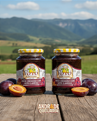 Doce de leite com Ameixa - 2 potes 650g