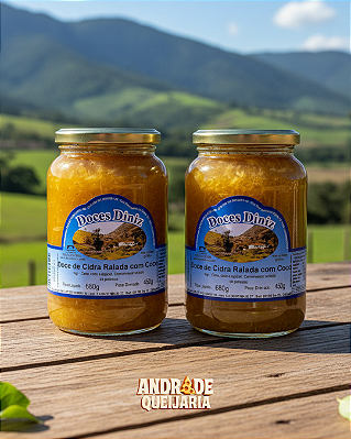 Doce de Cidra Ralada com Coco - 2 potes 680g