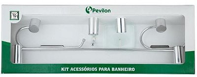 KIT ACESSÓRIOS P/BANHEIRO ESSENCE C/5 PCS 5230