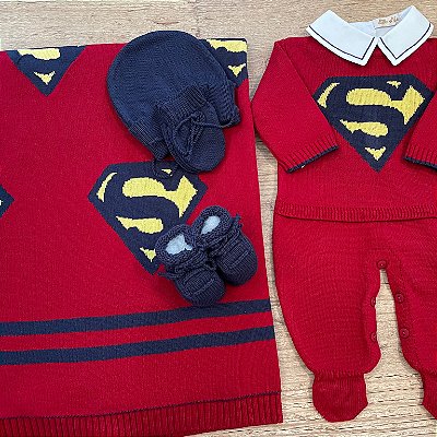 Conjunto Super Man - Vermelho