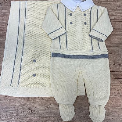 Conjunto Benicio Amarelo e Cinza