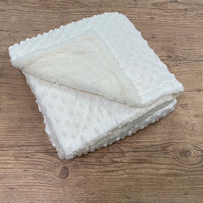 Cobertor Microfibra Sherpa - Branco