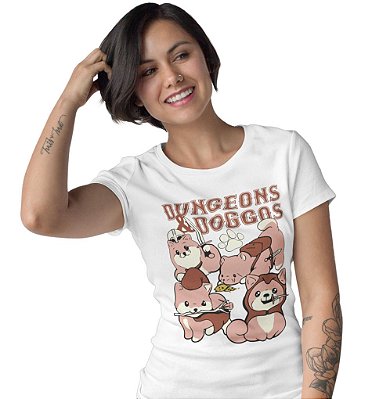 Camiseta D&D – Dungeons & Doggos