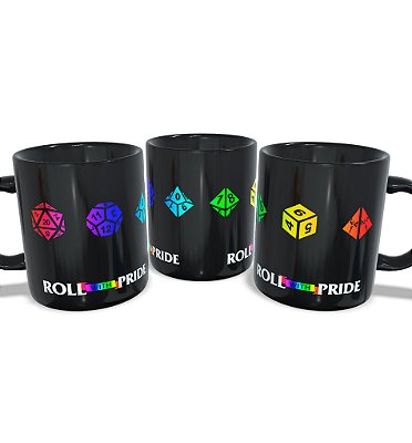 Caneca RPG – Roll With Pride