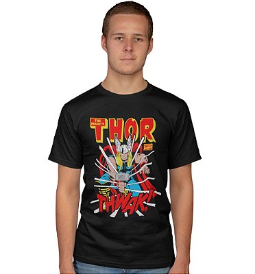 Camiseta Thor e o Mjolnir – Retrô