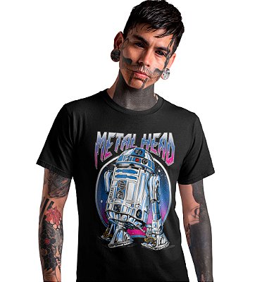 Camiseta Star Wars – R2-D2 Metalhead