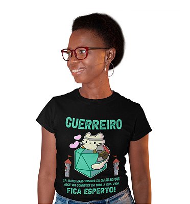 Camiseta Dungeons & Dragons – Gato Guerreiro