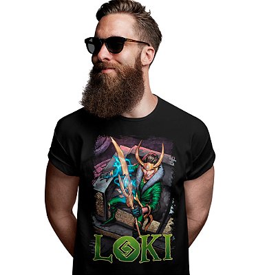 Camiseta Loki e o Cetro