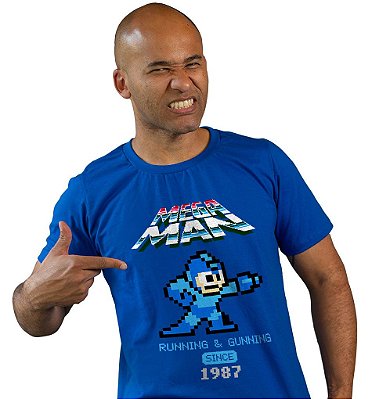Camiseta Megaman - Running & Gunning