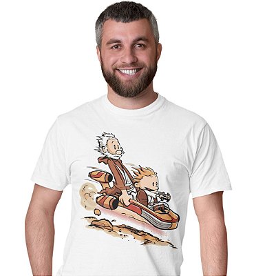 Camiseta Star Wars - Calvin Skywalker & Haroldo Wan Kenobi
