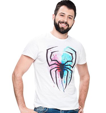 Camiseta Homem Aranha - Aquarela