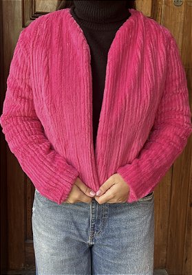 Casaco de Pelo Pink