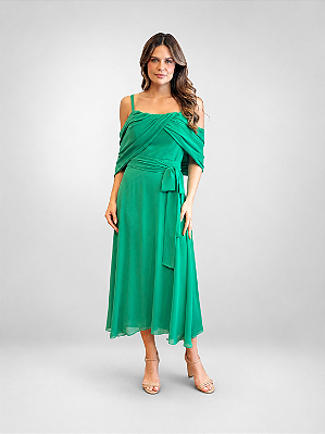 Vestido Flora Verde