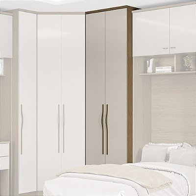 Guarda Roupa Modulado 2 Portas Com Prateleiras 63cm Rimo Setiba