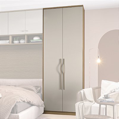 Guarda Roupa Modulado 2 Portas Com Colméia 84cm Rimo Setiba