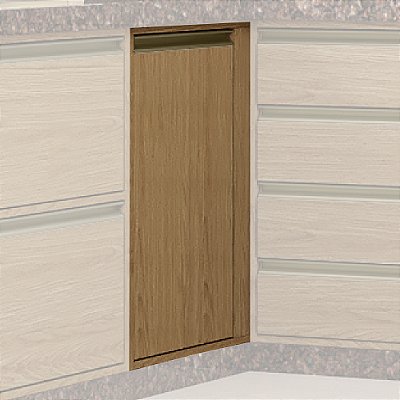 Balcão de Cozinha 1 Porta Canto Reversível 80cm Rimo Vitória
