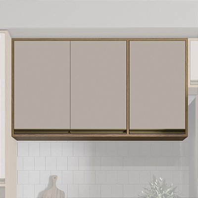Armário Aéreo de Cozinha 3 Portas 120cm Rimo Vitória