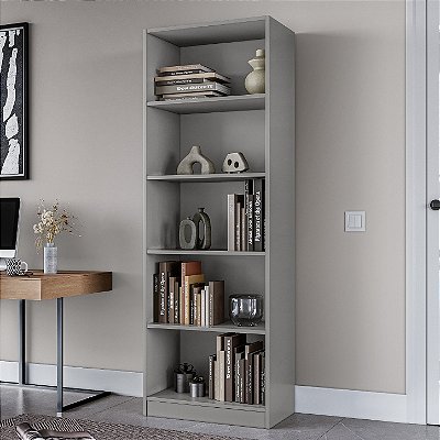 Estante para Livros 100% MDF com 5 Nichos Rimo Àpila Fendi