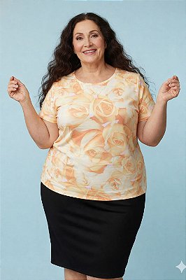 Blusa Manga Curta Malha Pv 003