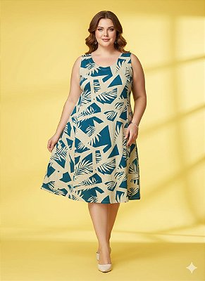 Vestido Regata Visco Estampado 7639