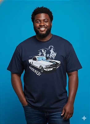 Camiseta Manga Curta Algodao Mustang 2626