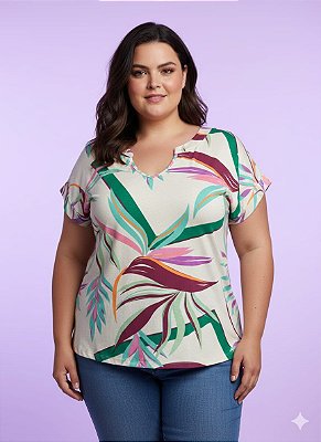 Blusa Manga Japonesa Visco 8270