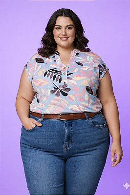 Blusa Manga Japonesa Visco 8491