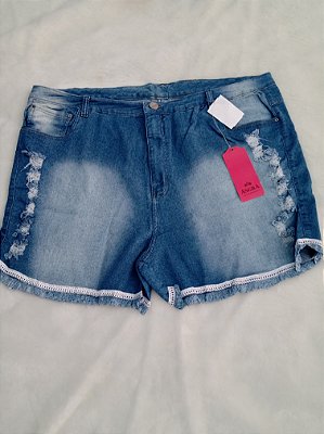 Shorts Jeans Lycra Rasgado 1063R