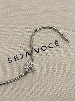 Berloque Separador Coração Árvore da Vida