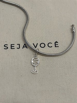 Berloque Taça Love Vinho