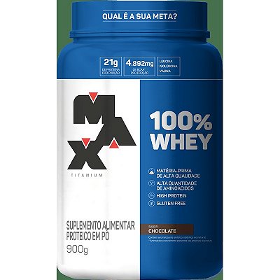 Ofertas de 100% Whey Max Titanium chocolate, refil com 2Kg