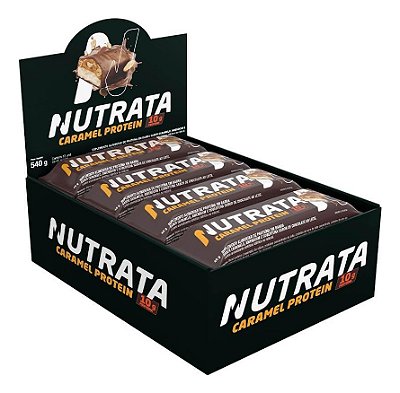 Barra Display C/ 12 De 45g  Caramel Protein Nutrata