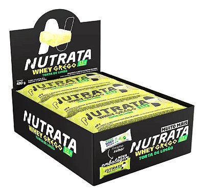 Whey Grego Bar 12un De 40g Torta De Limão Nutrata